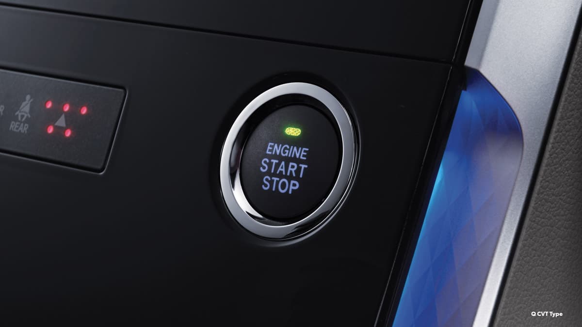 Toyota Veloz 2026 dilengkapi Push Start Button yang memudahkan pengemudi menyalakan mesin tanpa menggunakan kunci.