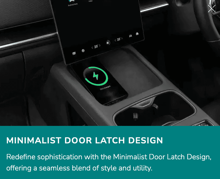 Stay powered up on the go with Wireless Charging, ensuring your devices are always ready when you are.