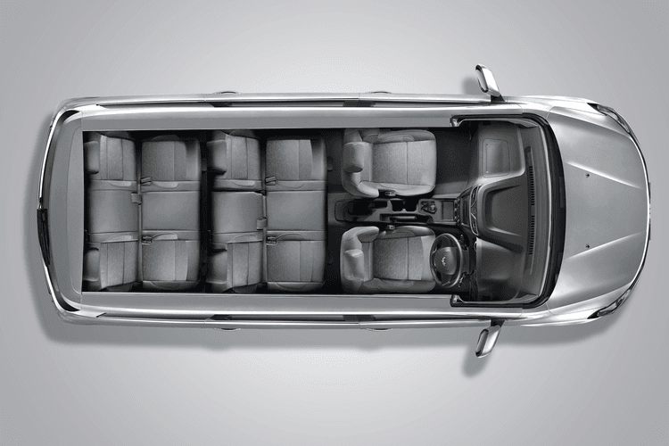 Spacious interior 8-Seat