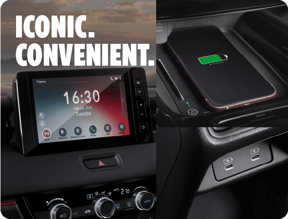 Tersedia Head Unit Digital dengan integrasi smartphone, Wireless Charging praktis, Dual USB-C Port untuk pengisian cepat, serta Digital Air Conditioning dengan kontrol presisi untuk kenyamanan maksimal kabin.